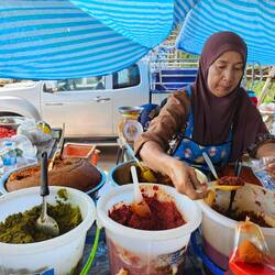 Fresh curry pastes. We got the massaman, it was incredible