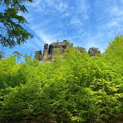 ..auch auf den Rudolfův kámen (Rudolfstein) wird er wohl nicht mitkommen.