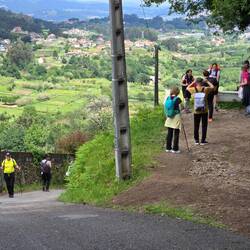 The overlook at the top of today's climb. Start of the downhill on the left. Can't capture the steep