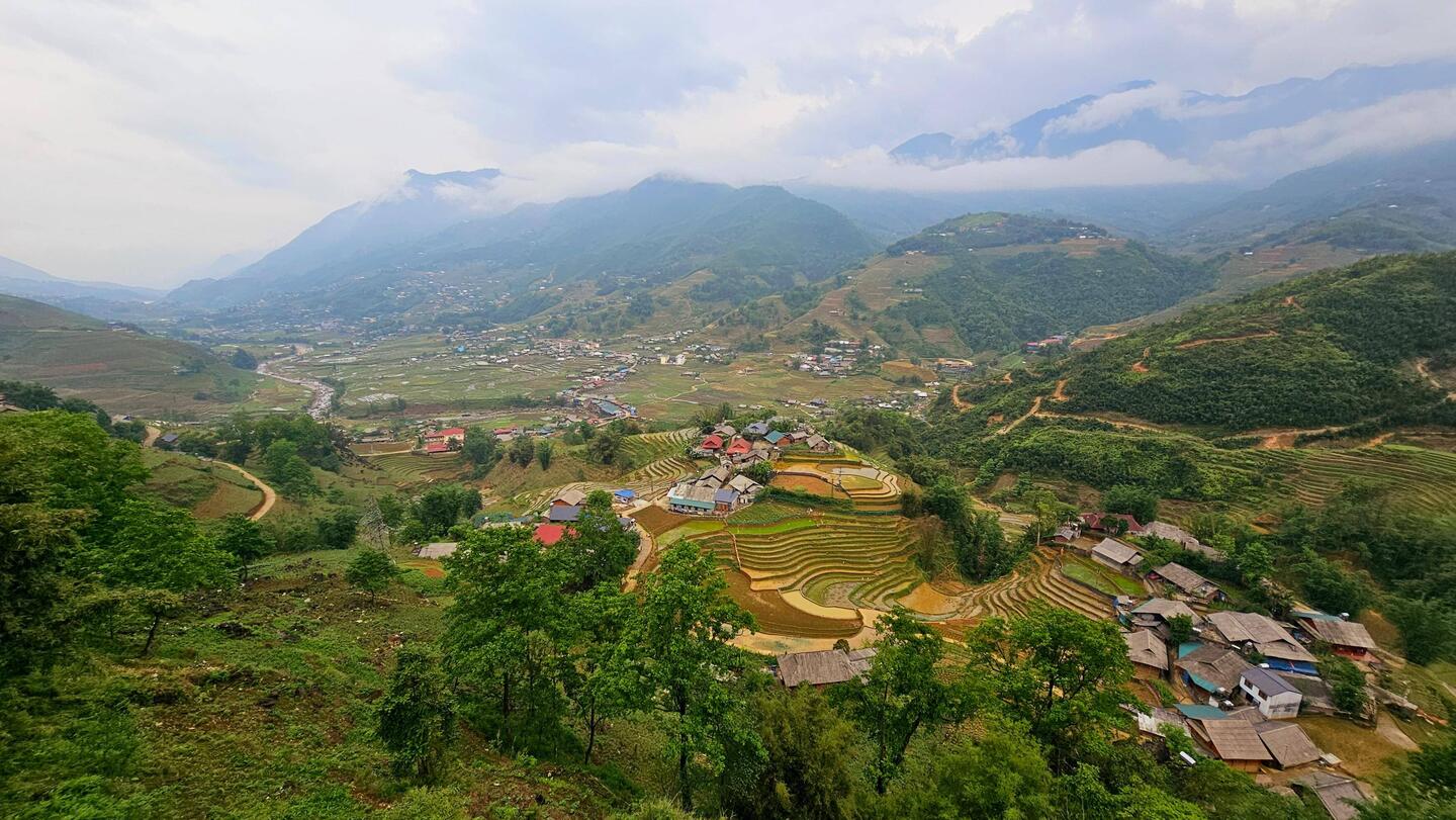Blick auf das Mường Hoa Valley.