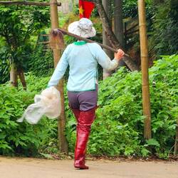 Sie hatte dabei aber das beste Outfit.