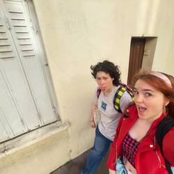 Leaving our apartment...