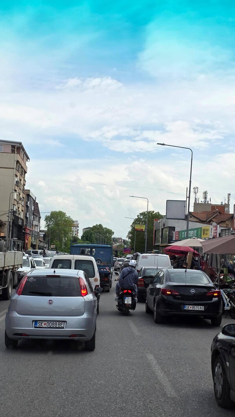 Erst mal durch den Samstagsstau kämpfen