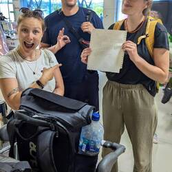 Unser Ersatzticket nach Jakarta
