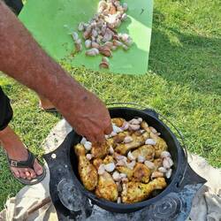 Unser Knoblauchhuhn - das Beste hier auf dem Platz 😋🤗