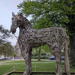 The Canterbury Horse is to remember animals that fought and died in war for us