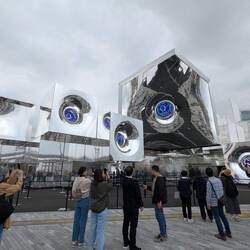 Le pavillon sonore avec des cris de baleine