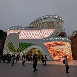 Le pavillon du Turkménistan