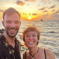 Ubser letzter Sonnenuntergang in diesem Paradies