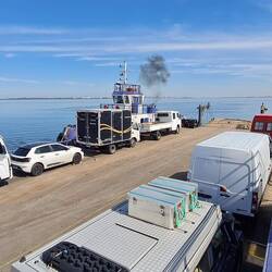 ... und weiter fahren, hier mit einer Fähre