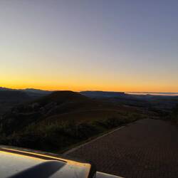 ...Fahrt in den Sonnenuntergang