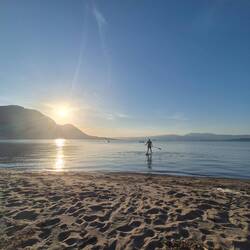 Am Abend noch eine Runde SUP🙌🥰🏄