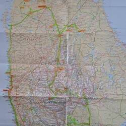 We covered 1200miles on the tour ( green marker outline)