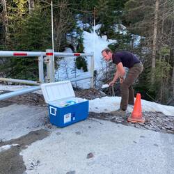 Wir füllen die Kühlbox