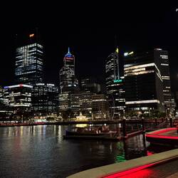 Perth skyline by night