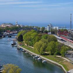Blick vom Balkon unserer Kabine