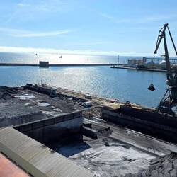 Das Kohlelager im Hafen