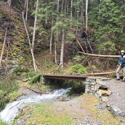 Karin auf dem Höhenweg