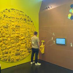 Einen gelben Punkt an jedes Teil, auf das du im Alltag verzichten kannst