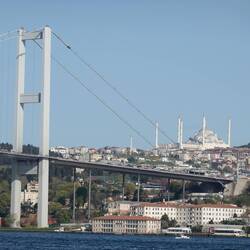 Fahrt auf dem Bosporus.