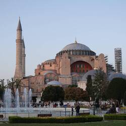 Die Hagia Sophia im Abendlicht.