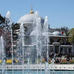 Die blaue Moschee.