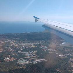 Landeanflug Zakynthos