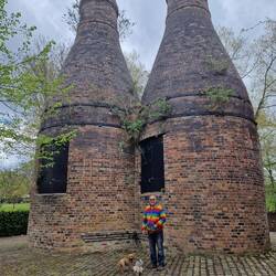 Two of the many bottle kilns