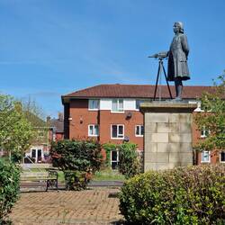 James Brindley; the principal engineer of these canals
