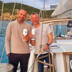 On trinque en compagnie de notre copain Guillaume.