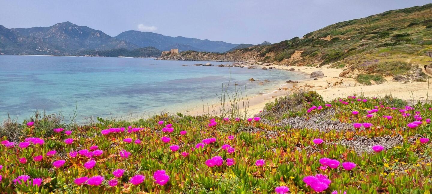 Notre arrivée à Villasimius après notre traversée depuis la Sicile.
