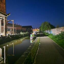 There were even little lights set into the towpath