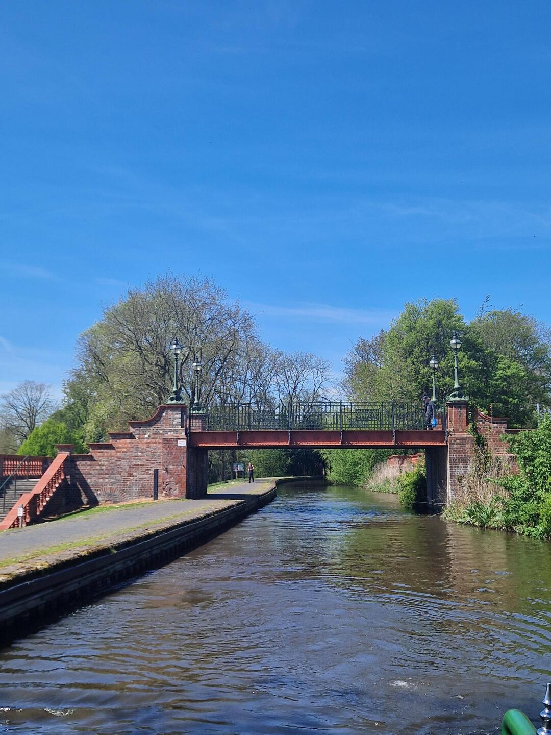 Fancy bridge linking the two sides of Hanley Park