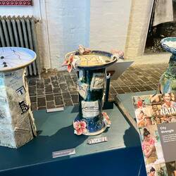 Contestants work at Gladstone Pottery museum