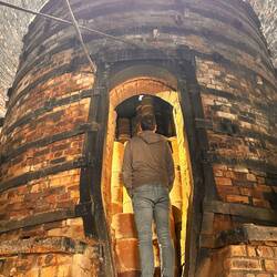 In side one of the towers, Gladstone Pottery museum