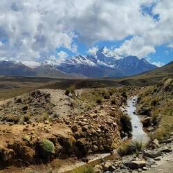 Da ist er, der wunderschöne Huayna Potosí