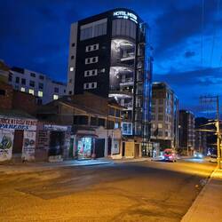Letzte Nacht in unserem schönen Hotel in La Paz, bevor uns unser Weg weiter nach Peru führt