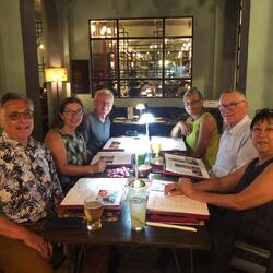 Dernier repas avec nos amis.