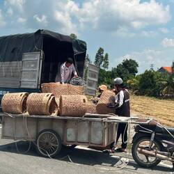 Vannerie en tige de jacinthe