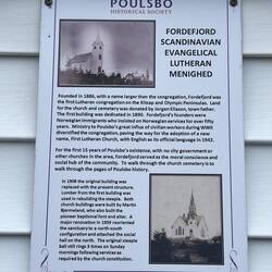 Historical description of Poulsbo First Lutheran Church