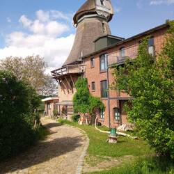 Galerie-Holländer-Windmühle zu Wohnzwecken umgebaut