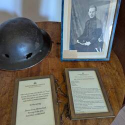 Originalhelm des Earl aus dem 2. Weltkrieg