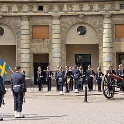 Wachablösung vor dem Königspalast