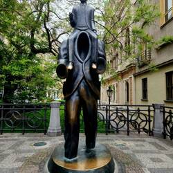 Franz Kafka sculpture