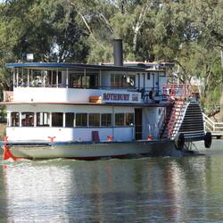 The Rothbury paddle wheel boat