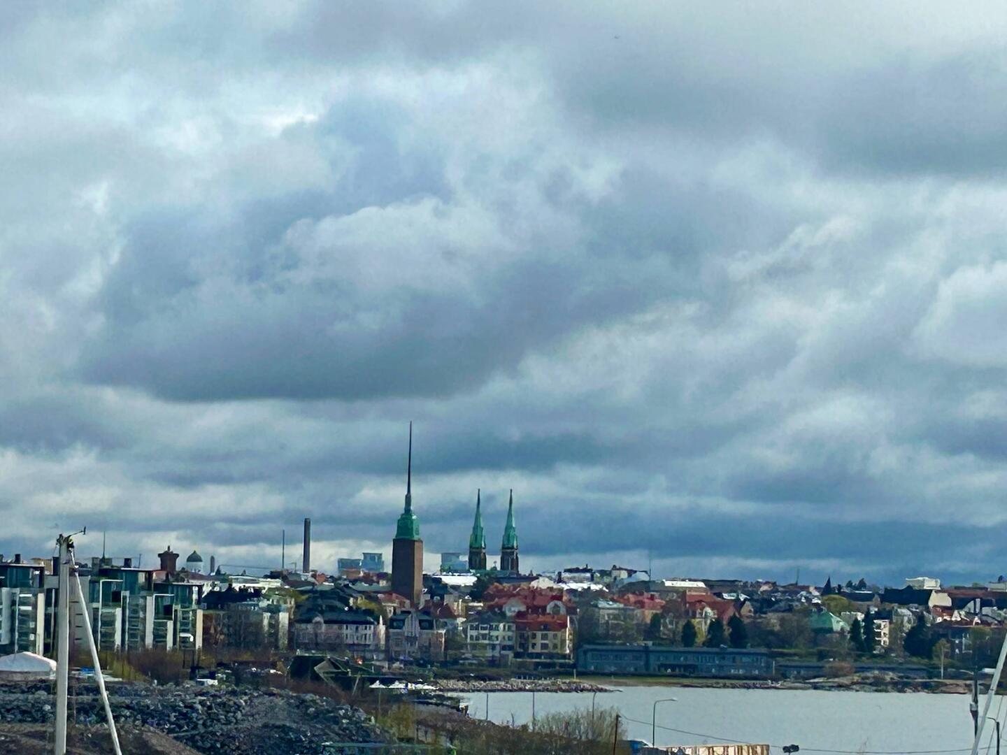 Ankunft mit Blick auf die Stadt.