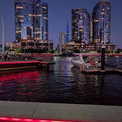 Zurück in der City hatte die Lightshow schon begonnen!