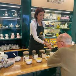 Tea tasting in Darjeeling