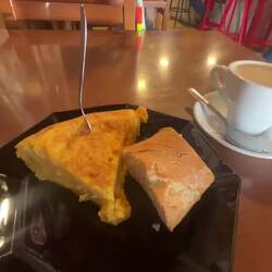 2nd breakfast at the Virgin of the Camino town