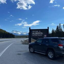 Staatsgrenze zu Alberta